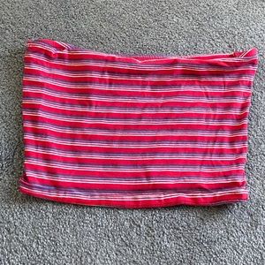 Striped Cropped Tube Top